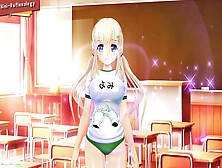 Senran Kagura Reflexions Clothes Tearing & Kissing