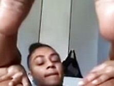 Sexy Ebony Teen Spreading Her Phat Pussy