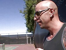 Blonde Cuts Her Tennis Class Short To Get Fucked On Camera