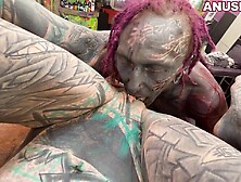 Pierced Tattoo Girl Anuskatzz Gets Rough Sex After Tattoo Session - Blowjob Fucking Orgasm Cumshot