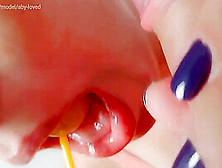 Sweet Stepdaughter Licks Perfect Bj With Close Up With Lolli Pop