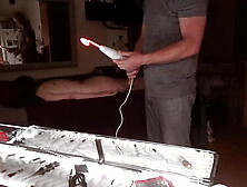 Raven Grey gets BDSM electric wand