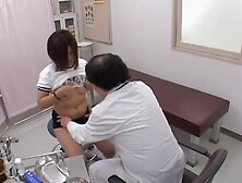 Japanese Girl Is Examined By The Gynecologist In Spy Video