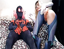 Fine Spider-Fiance Multiverse: Miles Morales Passionately Pounded Gwen Stacy & Filled Her Mouth With Sperm