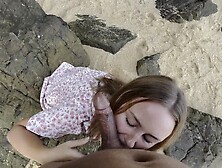 Meditation On The Beach,  Deep Oral Sex From A Stranger!