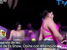 Gisselle Sampayo Breasts Scene In Las Noches Del Futbol