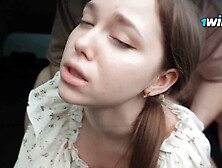 Stepbrother Rewards Stepsister With A Messy Blowjob For A Hot Ride.  Fucked In The Car - Deluxe Bitch