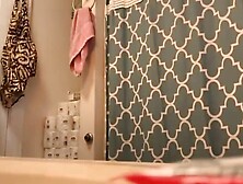 Spy Camera In The Bathroom Captures Sexy Stepsis Naked Video