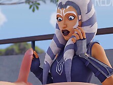 3D Hentai,  Anime Hentai And Ahsoka Tano In Star Wars Jedi Training Blowjob (Animation With Sound)