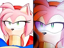 Facializing Amy Rose Sucking Cock - Cum Tribute