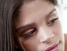 Mesmerizing amateur babe fucks while stuck in kitty door