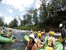 Dude Gets Plowed By A River Into Costa Rica