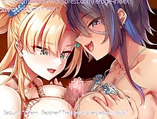 Akumeru Gyarus and her friends get naughty in a steamy dormitory harem scene