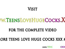 Huge Dong Loving Teens Queening Dude