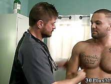 Bear Bangs And Cum Sprays Dick Sucking Doctor