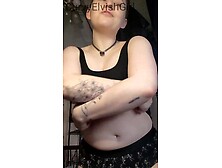 Casual yoga panties and squirt joi
