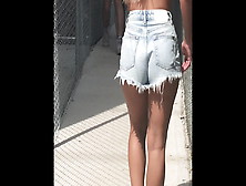 Petite Hottie Frayed Jean Shorts