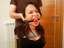 Bondage Girl Duct Tape Gagged