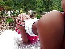 Asian Farm Slut Gets To Be Fucked From The Back Hard