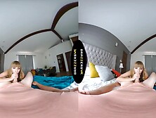 BRAZZERS VR - Hotty Youngs Deepthroats Your Hard Ramrod After U Shoot Your Large Load On Her Face