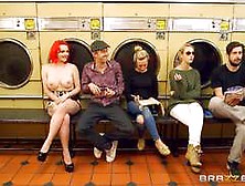 Jasmine James Stuffed In The Launderette