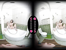 Naked Horny Girl Alexa Mills Sucks Dick And Fucks In The Bathroom In Vr.