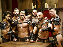 Gladiators Provide Nude Bareback Anal In Group Scenes