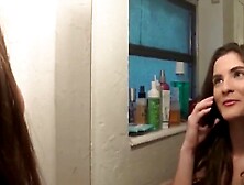 Huge Boobed chick Dresses Up