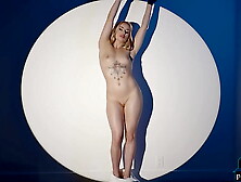 Fine blonde pornstar MILF Anna Claire Clouds striptease for Playboy