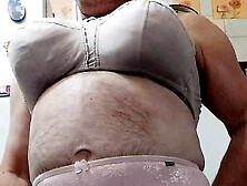 I Pose For The Camera In My Wife's Bras And Panties That I Bought For My Collection.