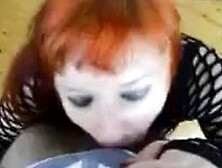 Submissive Redhead Blowjob