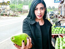 MAMACITAZ - Brunette Latina Teen Anette Rios Is In For A Hot Ride With The Porn Producer