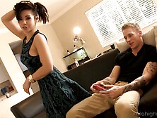 Kimmy Lee is a cute Asian chick who cannot resist a dick