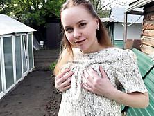 Russian Mommy Fucks in Nature: Blowjob & Creampie Outdoor