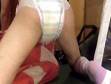 Cute Diaper Wetting Sissy Exposed On Webcam!