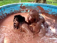 Jani vs Zoey Mud Wrestling part 1