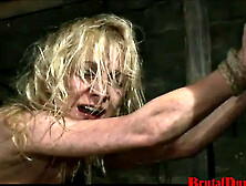 Blonde Sorceress Romina Endures Gang Bang & Table Torment