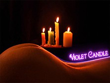 Growing Passion In The Candlelight.  Oil Massage And Ton Of Jizz — Violet Candle