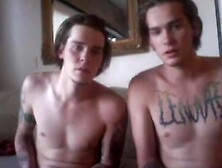 Twink Twins Masturbating On Webcam