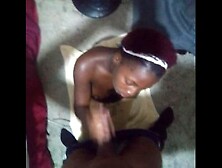 Hood Hoe Choked on the Prick and Got Mad but kept Deepthroating that Schlong