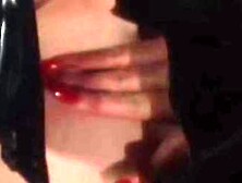 LATEXPASS - Redhead dominatrix torments and strapon fucks bound sub