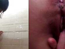 Tokyo Teen's Daring Adventure in Public Toilet - Naughty college girl Masturbates In Urinals