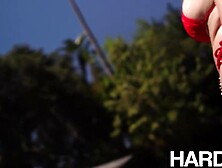 HARDX - Stacked Cubbi Thompson’s Ideal Curves Destroyed in Epic Hardcore Smashing Session