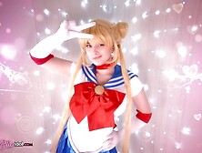 SAILOR MOON: CHAMPION OF JUSTICE AND BLOWJOBS ( COSPLAY,  ANIME,  GEEK,  POV )
