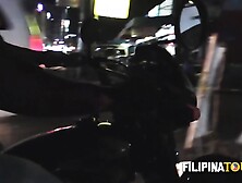 PERV FILIPINA rides MASSIVE big white cock in hotel