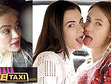 Female Fake Taxi Three Super Attractive Lesbians Fucking In The Back Of A London Cab