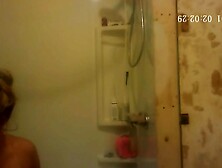 Spy Cam Changing In Bathroom