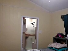 Voyeur Pawg showers, shaves and bangs herself previous to getting willing