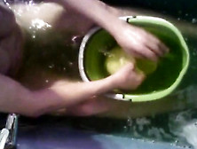 Our Beautiful Stepmom Fingering In Bath