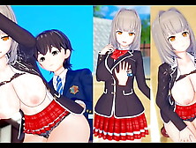 [Eroge Koikatsu! ] Humongous titties jk "Azusa (Orichara)" titties rubbed H! (Massive breast animation 3DCG tape [anime
